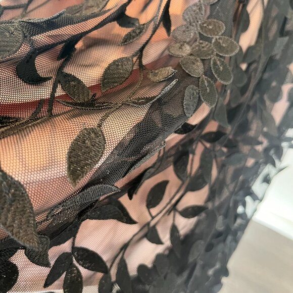 RW&Co Formal Dress with 3D Floral Lace - Picture 3 of 7